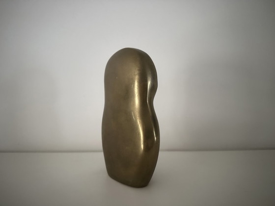 Image 1 of Caravell Design Abstract Owl Of Brass