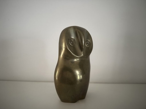 Caravell Design Abstract Owl Of Brass