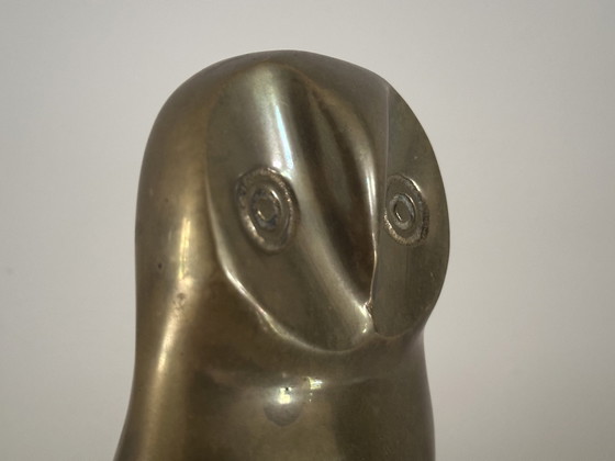 Image 1 of Caravell Design Abstract Owl Of Brass