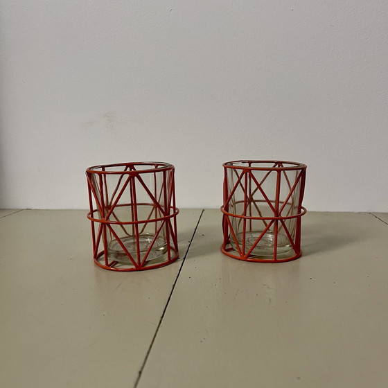 Image 1 of Pair Of Scandinavian Candleholders