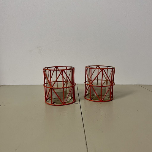 Pair Of Scandinavian Candleholders