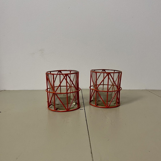 Image 1 of Pair Of Scandinavian Candleholders