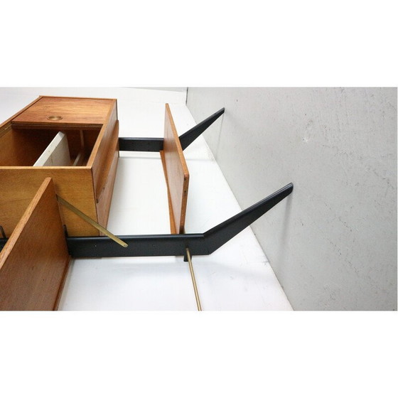 Image 1 of Vintage teak and oak wall unit by William Watting for Fristho, Netherlands 1960