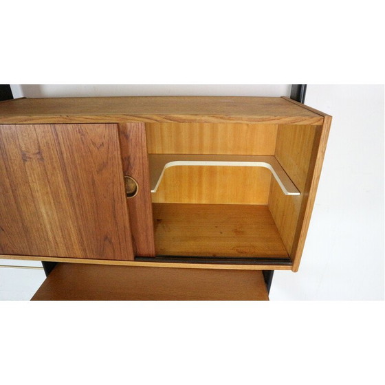Image 1 of Vintage teak and oak wall unit by William Watting for Fristho, Netherlands 1960