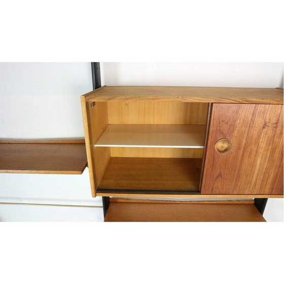 Image 1 of Vintage teak and oak wall unit by William Watting for Fristho, Netherlands 1960