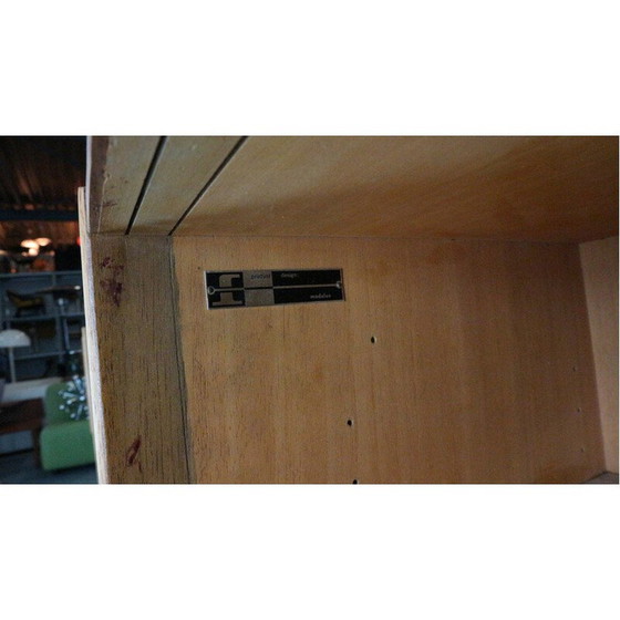 Image 1 of Vintage teak and oak wall unit by William Watting for Fristho, Netherlands 1960