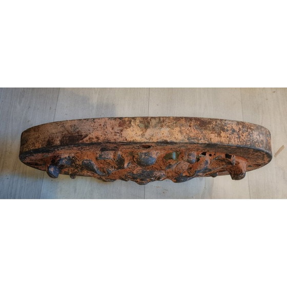 Image 1 of Pair of vintage cast iron gate rosettes