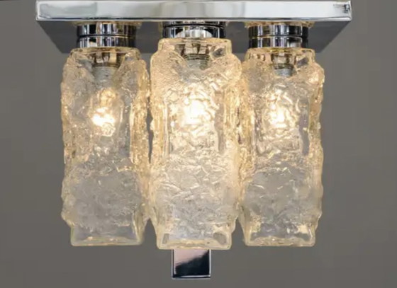 Image 1 of 2x Hillebrand Glass flush mount