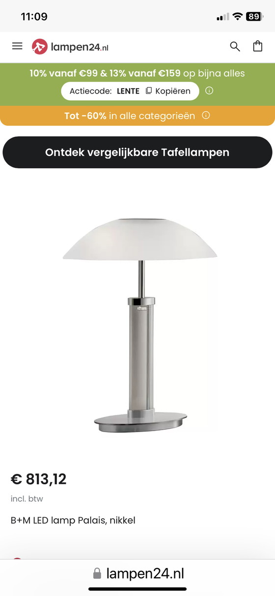 Image 1 of B+M Leuchten table lamp