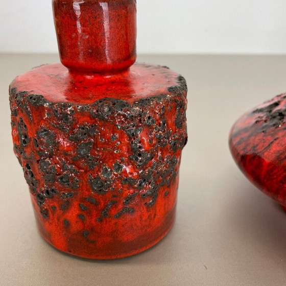 Image 1 of Set of 3 vintage ceramic vases by Otto Keramik, Germany 1970s