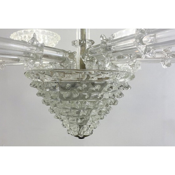 Image 1 of Vintage Murano glass chandelier by Ercole Barovier, Italy 1930s