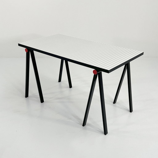 Trestle Desk By Rodney Kinsman For Bieffeplast, 1980S