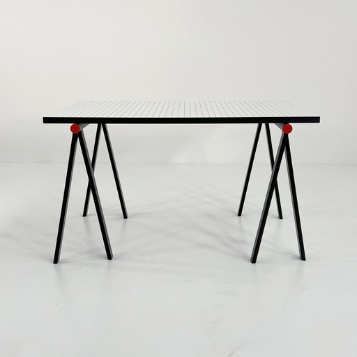 Trestle Desk By Rodney Kinsman For Bieffeplast, 1980S