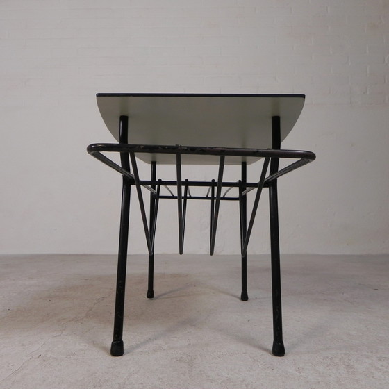 Image 1 of Tavolino da caffè vintage con portariviste, anni '50