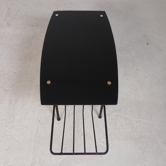 Image 1 of Tavolino da caffè vintage con portariviste, anni '50