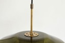 Lámpara colgante de vidrio diseñada por Carl Fagerlund para Orrefors, Suecia, década de 1960.