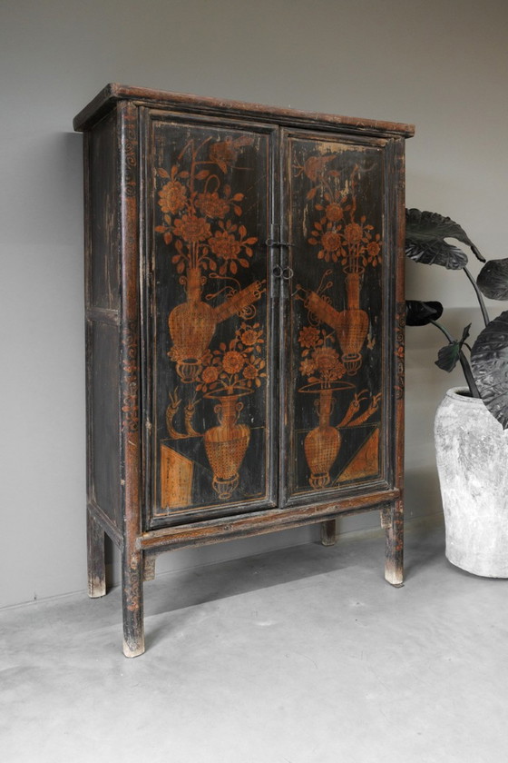 Image 1 of Original Antique Bridal Cabinet