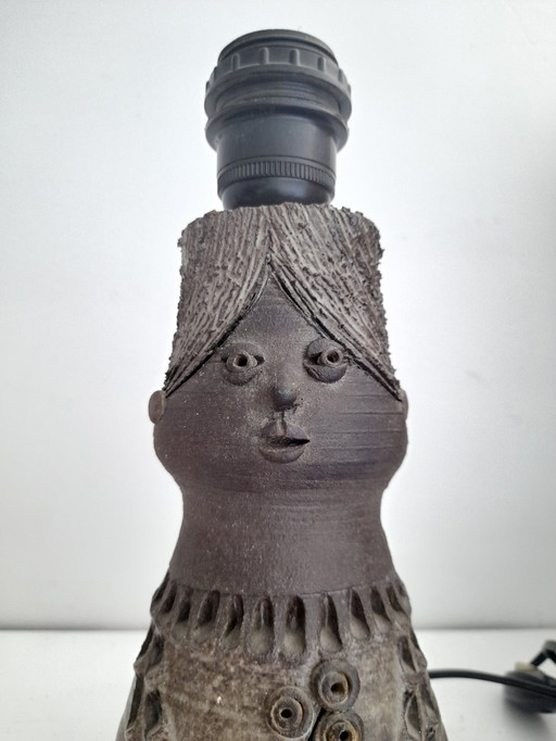 Thérèse Bataille lamp base, Dour ceramics