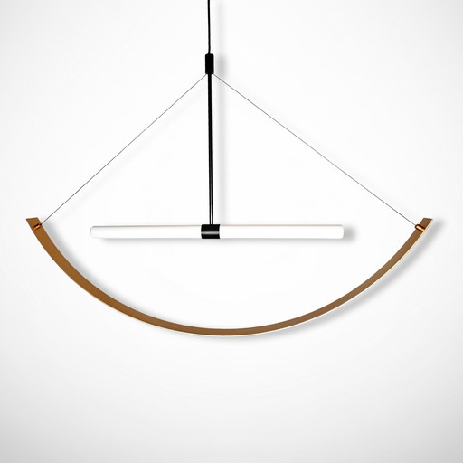 Aru Pendant Light Triangle - Matte Gold - Fést Amsterdam