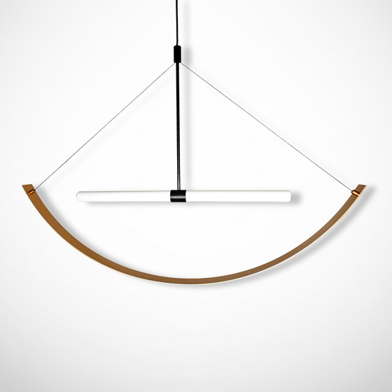 Image 1 of Aru Pendant Light Triangle - Matte Gold - Fést Amsterdam