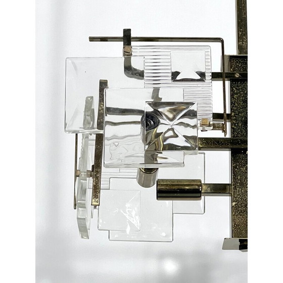 Image 1 of Mid-century brass chandelier by Sciolari, Italy 1970s