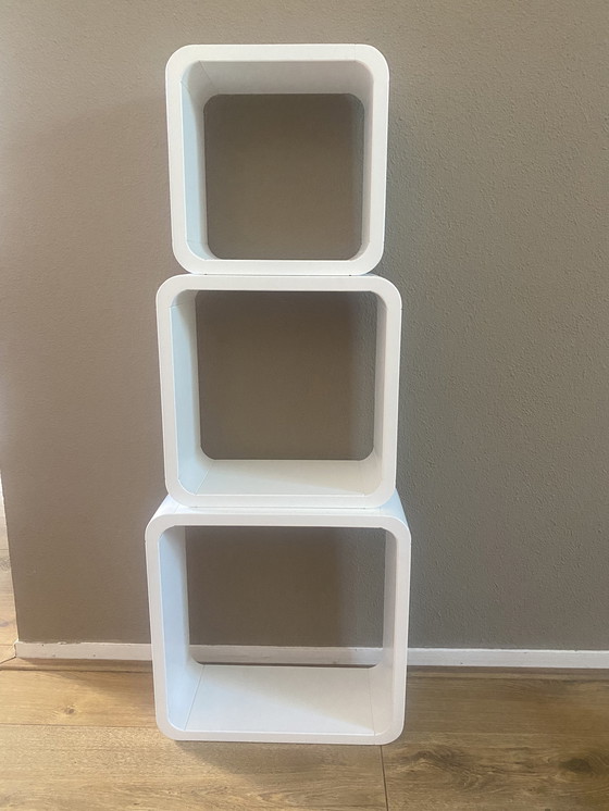 Image 1 of 3x cubic wall cabinets 1990s