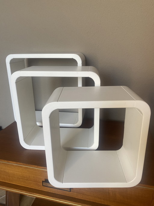 3x cubic wall cabinets 1990s