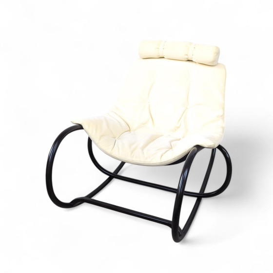 Image 1 of "Wave" Bentwood Rocking Lounge Chair By Michal Riabic For Ton