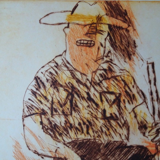 Image 1 of Robert Terwindt "Hunter" Etching