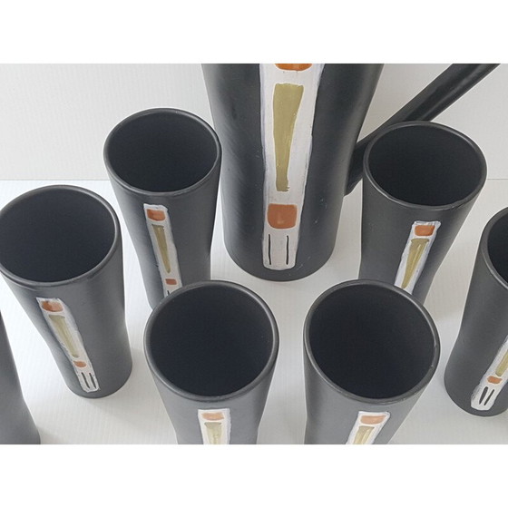 Image 1 of Vintage ceramic orangeade set, 1950