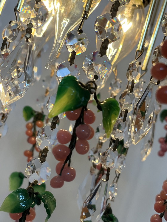 Image 1 of  pink grapes chandelier