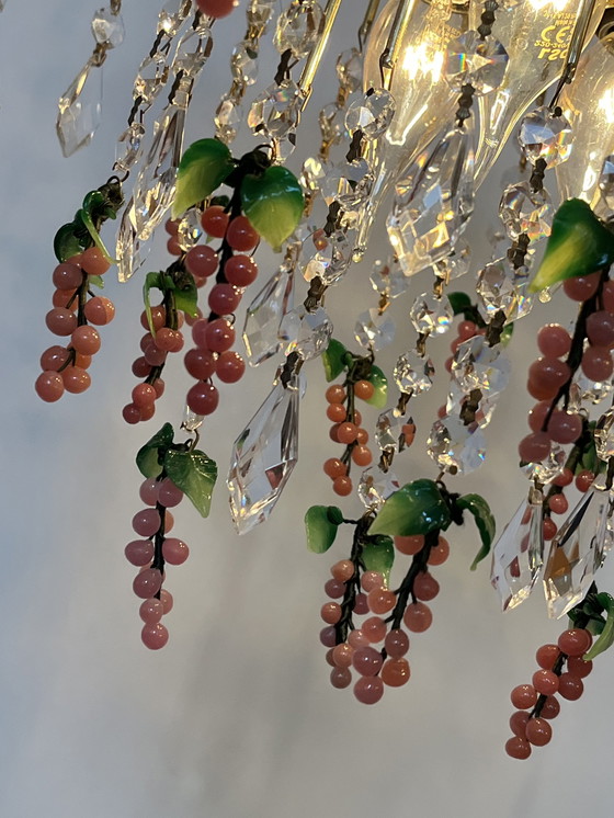 Image 1 of  pink grapes chandelier