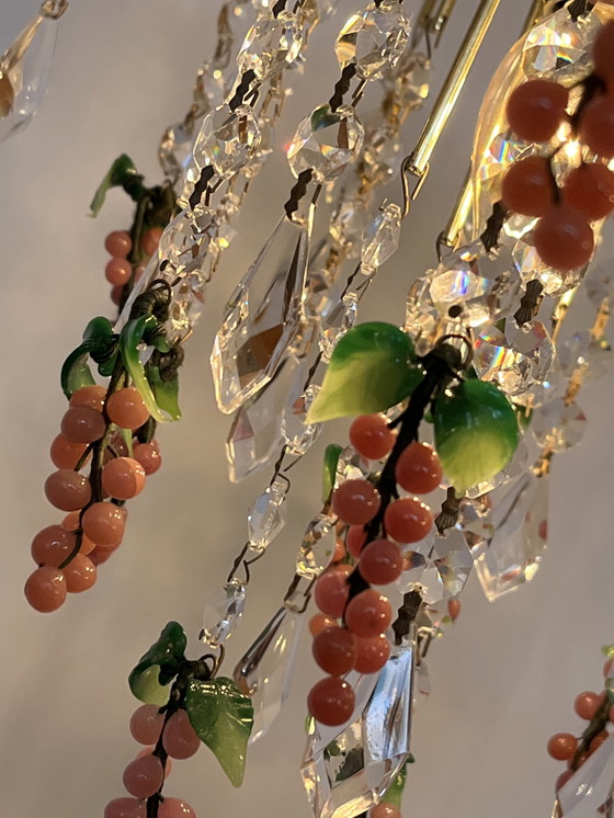 Image 1 of  pink grapes chandelier