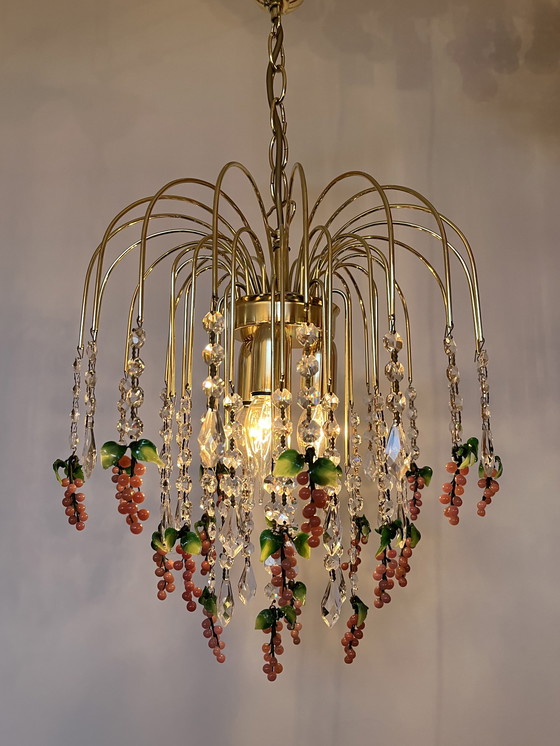 Image 1 of  pink grapes chandelier