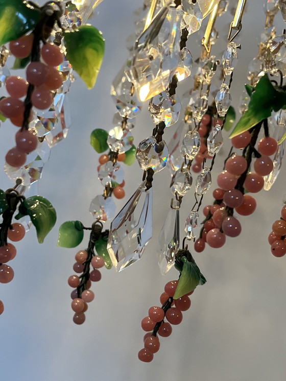 Image 1 of  pink grapes chandelier