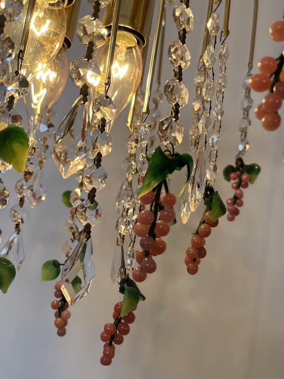 Image 1 of  pink grapes chandelier