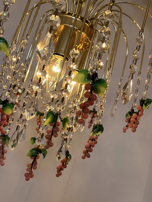  pink grapes chandelier