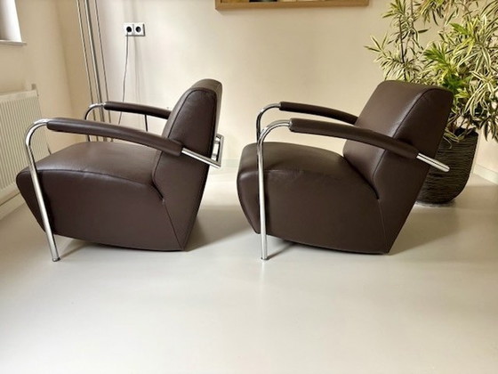 Image 1 of 2X Leolux Scylla Armchair