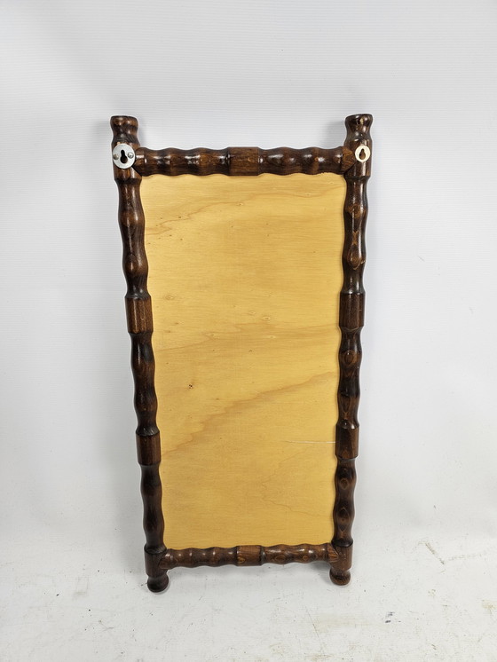 Image 1 of Faux bamboo mirror rectangular