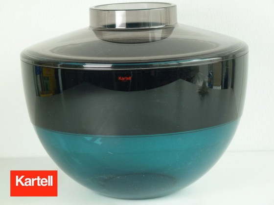 Image 1 of Kartell Shibuya Vase │ Fruit Bowl Gray-Smoke-Blue │ New