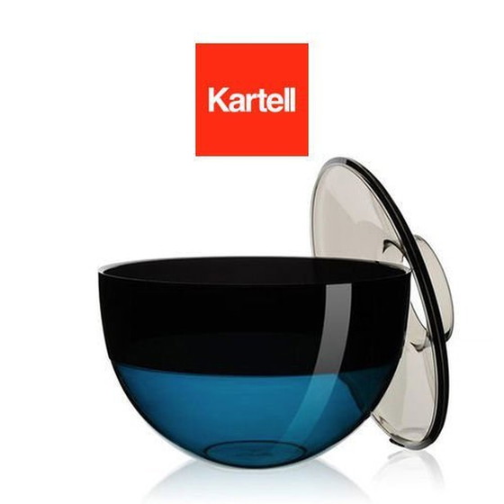 Image 1 of Kartell Shibuya Vase │ Fruit Bowl Gray-Smoke-Blue │ New