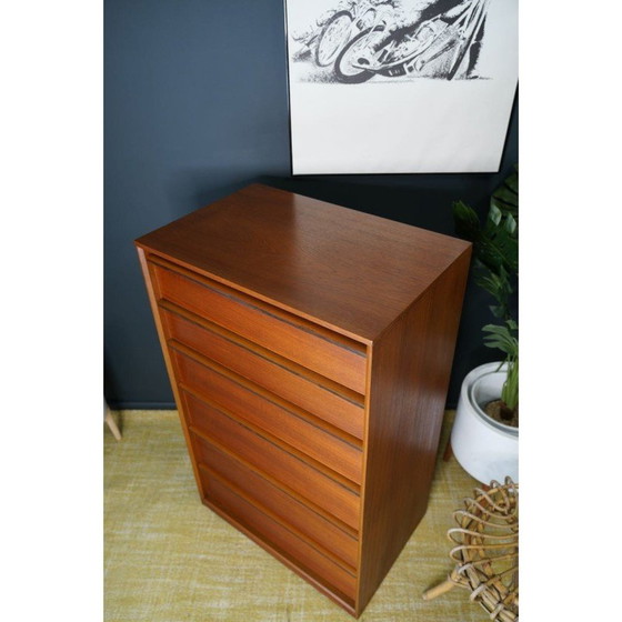 Image 1 of Vintage teak chest of drawers, UK 1960