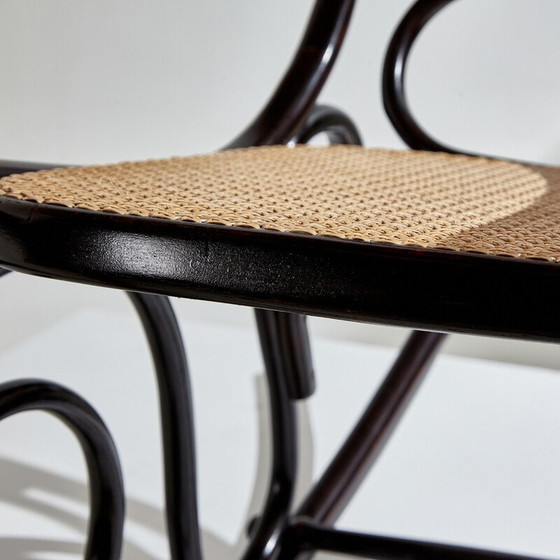 Image 1 of Vintage 'Model 825' rocking chair in wood and wicker by Michael Thonet, 1900