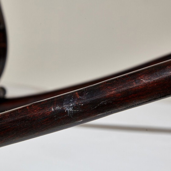 Image 1 of Vintage 'Model 825' rocking chair in wood and wicker by Michael Thonet, 1900