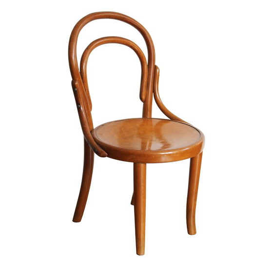 Image 1 of Vintage no1 wooden children's chair for Thonet Furniture, 1920s