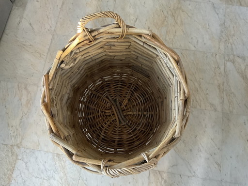 Large, Sturdy Wicker Basket