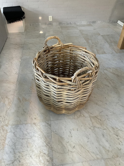 Large, Sturdy Wicker Basket