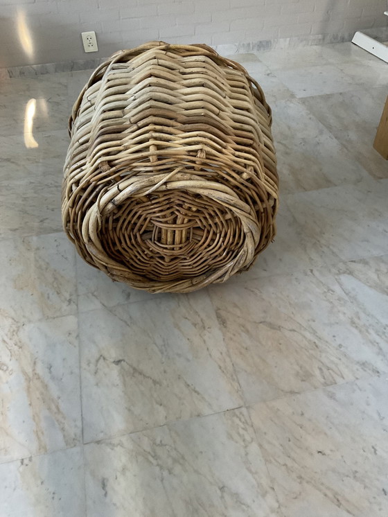 Image 1 of Large, Sturdy Wicker Basket