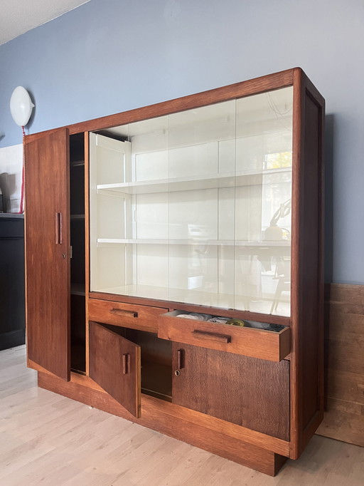 Mid - Century Display Cabinet Buffet Cabinet