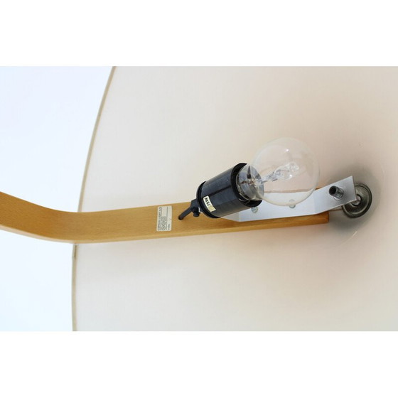 Image 1 of Lampada da terra vintage in legno curvato di Mads Caprani, Danimarca 1970